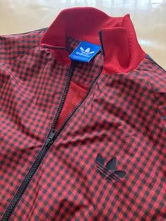 상태좋음 adidas Originals チェック ウィンドブレーカー L