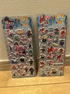 Disneyディズニーズートピアぷくぷくシール　立体シール2枚セット