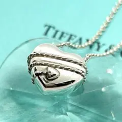 美品Tiffany ティファニー ツイストロープ ハート コンビ ゴールド14K