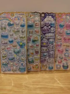 メロウアクアリウムシール　4種セット ウォーターシール　カミオジャパン