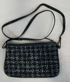 ツイード柄ショルダーバッグ