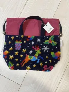 新品タグ付き FEILER トゥインクルウィンター バッグインバッグ 巾着 