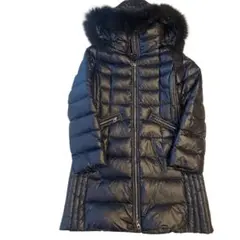 高級　allegri L シベリアンダックダウン　ラクーンファー　Aライン