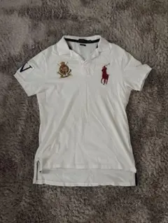 希少 POLO RALPH LAUREN ポロシャツ ビックポニー エンブレム