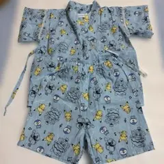 monpoke ピカチュウ柄　甚平　90 水色