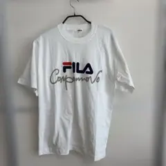 FILA ロゴ入り ホワイト Tシャツ