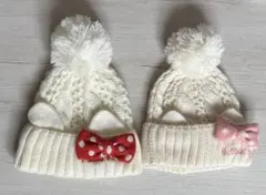 サンリオ　ハローキティ　ニット帽　子供用　2点セット