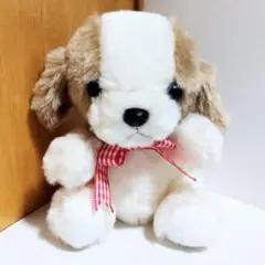 希少 80年代 ビンテージ イヌ ワンちゃん ぬいぐるみ 15cm 昭和 当時物