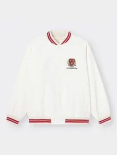 GU HARVARD スタジャン ホワイト ブルゾン　M