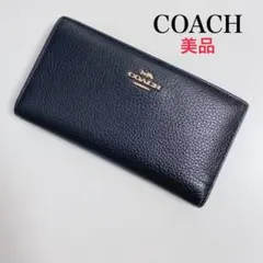 【大人気！】COACHコーチ★長財布★longwallet★黒ブラックBLACK