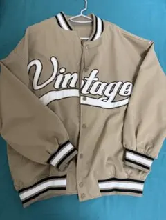 SHEIN DAZY スタジャン ベージュ Lサイズ