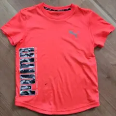 キッズ　PUMA オレンジ Tシャツ 130