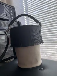 【新品】Ayako Fringe Bucket Bag/BLACK