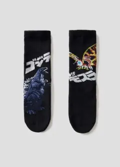S グラニフ 新品 ゴジラVSモスラ ミドルソックスのサムネイル