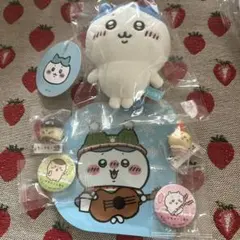 《最終値下げ》ハチワレのぬいぐるみとくら寿司フィギュア バッジおまけ付きセット