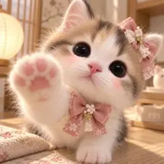 1126　猫柄　パネル生地　おうち子猫　いのみパネル生地