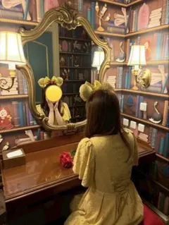 トランテアン ソン ドゥ モード　イエロー　レース　ロングワンピース　黄色　ベル