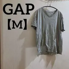 GAP 【M】グレー 半袖 Tシャツ 100%コットン シンプル 無地