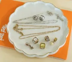 Folli Follie ネックレス2本＋チャーム7点セット 箱・袋・カード付