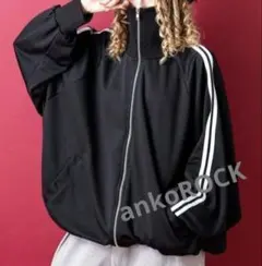 【美品】ankoROCK　ハイネック　ショート丈ジャージ