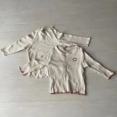 べべホリック　西松屋　長袖Tシャツ カットソー　70-80㎝　2枚セット