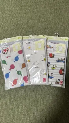 ユニクロ　ボディースーツ　BABY ベビー肌着 3枚セット サイズ80