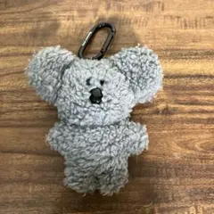リトルペーパー キーホルダー コアラ マスコット カラビナ付き グレー
