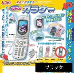 本当に録音再生！なつかしのガラケーマスコット 録音・再生機能付き ブラック