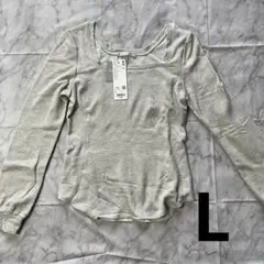 【新品】UNIQLO Mame Kurogouchi 極暖スクエアネックT L