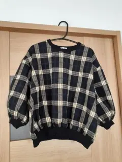 期間限定値下げ！美品　メイクユアデイ　チェック柄　トップス　トレーナー　120㎝