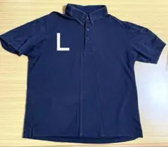 エアリズムコットンカノコシャツ ネイビー Ｌ