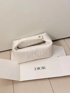 Dior ホワイト サテン ポーチ
