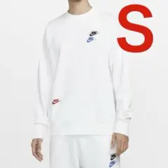 新品 ナイキ エッセンシャル スウェット トレーナー ホワイト Ｓ 送料無料
