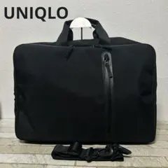 UNIQLO ユニクロ　3wayビジネスバッグ　ブラック　美品のサムネイル