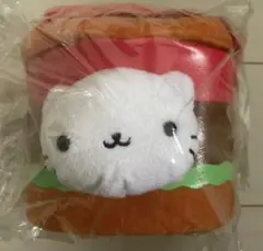 にゃんにゃんにゃんこ　ぬいぐるみ　バーガーポーチ　サンエックス タグ付き美品 にゃんにゃんにゃんこ ぬいぐるみ バーガーポーチ サンエックス タグ