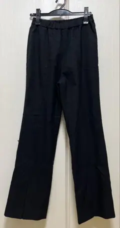 黒 ワイドパンツ