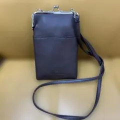 MOOMIN がま口 スマホショルダーバッグ ダークブラウンのサムネイル
