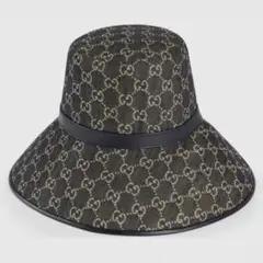 GUCCI グッチ GGデニム ワイドブリムハット バケットハット 帽子 ロゴのサムネイル