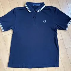 フレッドペリー　Fred Perry ネイビー ポロシャツ UK 10