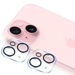 iPhone 15 / 15 plus【2枚】カメラ保護フィルム　クリア