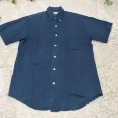 L.L.Bean ダークブルー ボタンダウンシャツ S