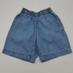 【GU/ジーユー】 デニムブルー 半ズボン 120 男の子　キッズ