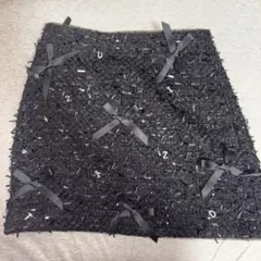 ディジット　dzzit 台形ミニスカート　ツイード