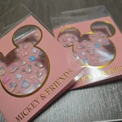 ディズニーストア　ぷっくりシール　2点セット