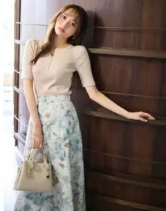 PROPORTION BODY DRESSING ニュアンス フラワースカート