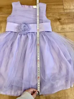 パープル　ラベンダー　ノースリーブドレス 120cm