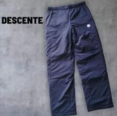 美品DESCENTEデサントヒートナビサーモロングパンツSネイビーウォームアップ
