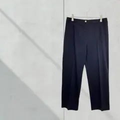 T374【VIFORE】カジュアルパンツ　八分丈　クロップド　ネイビー　大人
