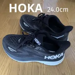 HOKA スニーカー ブラック 24.0cm レディース
