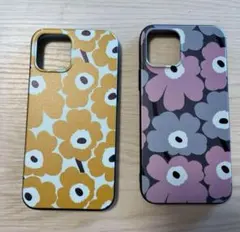 iPhone12/12pro 対応 北欧風 花柄スマホ